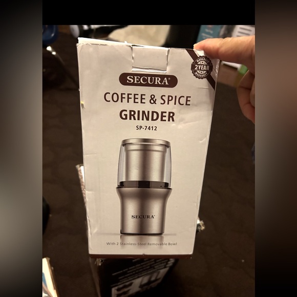 Electric⚡️Coffee Grinder&Spice Grinder w 2 StainlessSteel Blades Removable Bowls - Picture 3 of 8